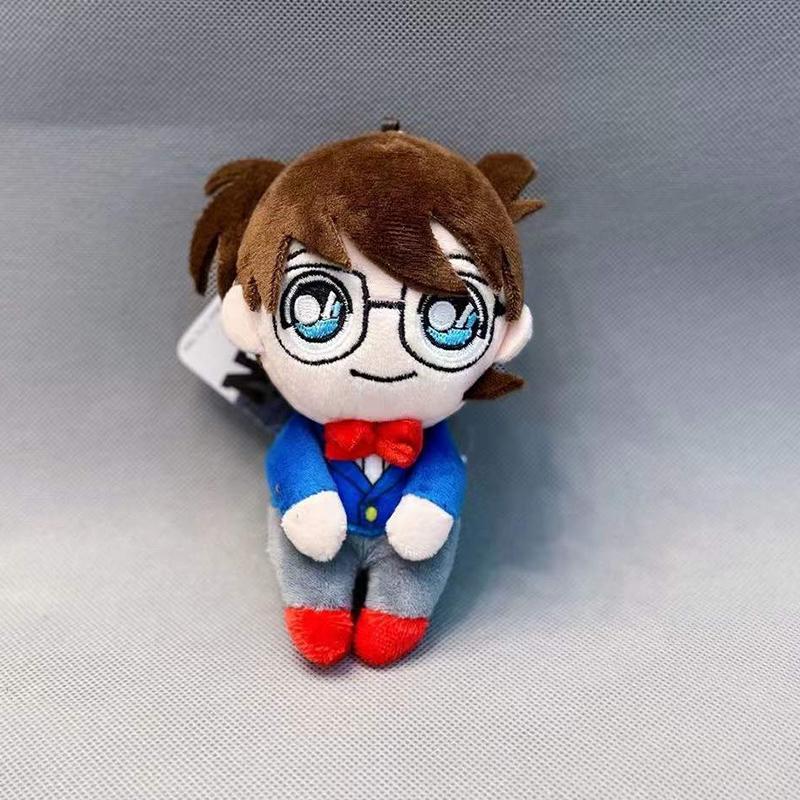 Anime Mouri Ran Cosplay Haibara Ai Furuya Rei Offender Akai Shuichi Adorable Plush Backpack Pendant Keychain Keyring 10cm Gift