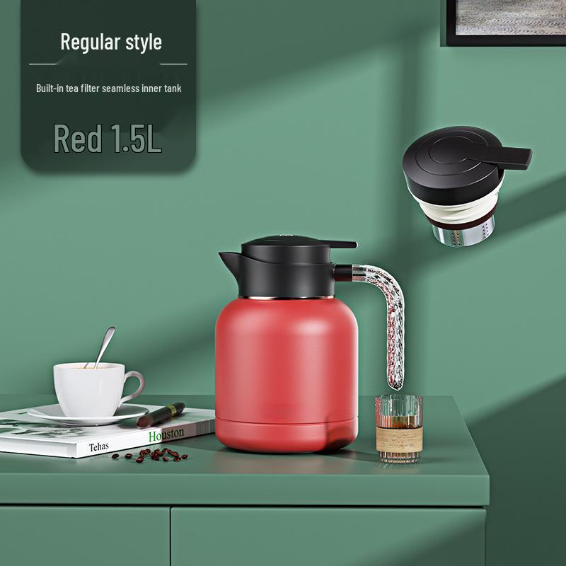 304 Stainless Steel Insulated Kettle with Intelligent Temperature Display for Tea Brewing - Commemorative Business Souvenir.