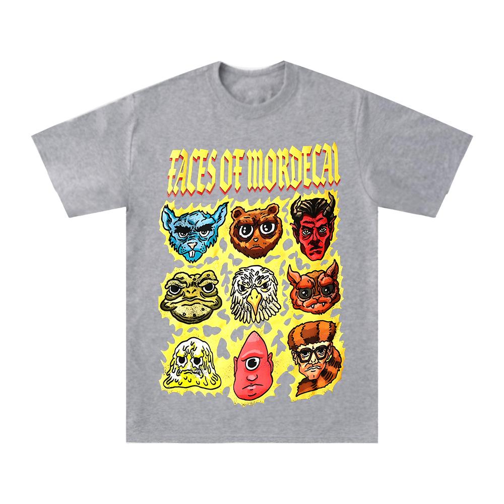 

Dungeon Crawler Carl Faces of Mordecai Graphic T-Shirt Fantasy Science Fiction Book Lover Donut Fan Tops Unisex Pure Cotton T... 5XL різнокольоровий