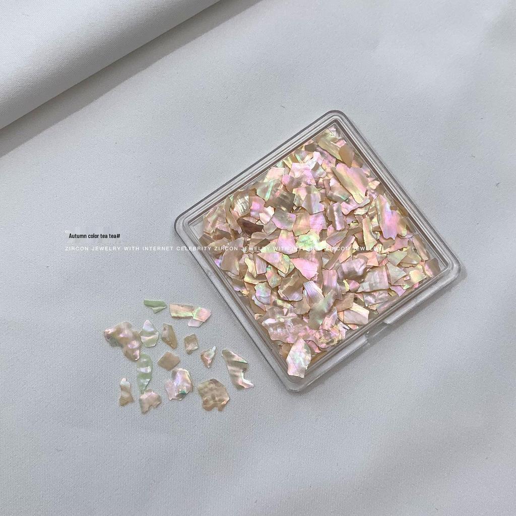 Ultra-Thin Mother-of-Pearl Abalone Shell Nail Art Decorations