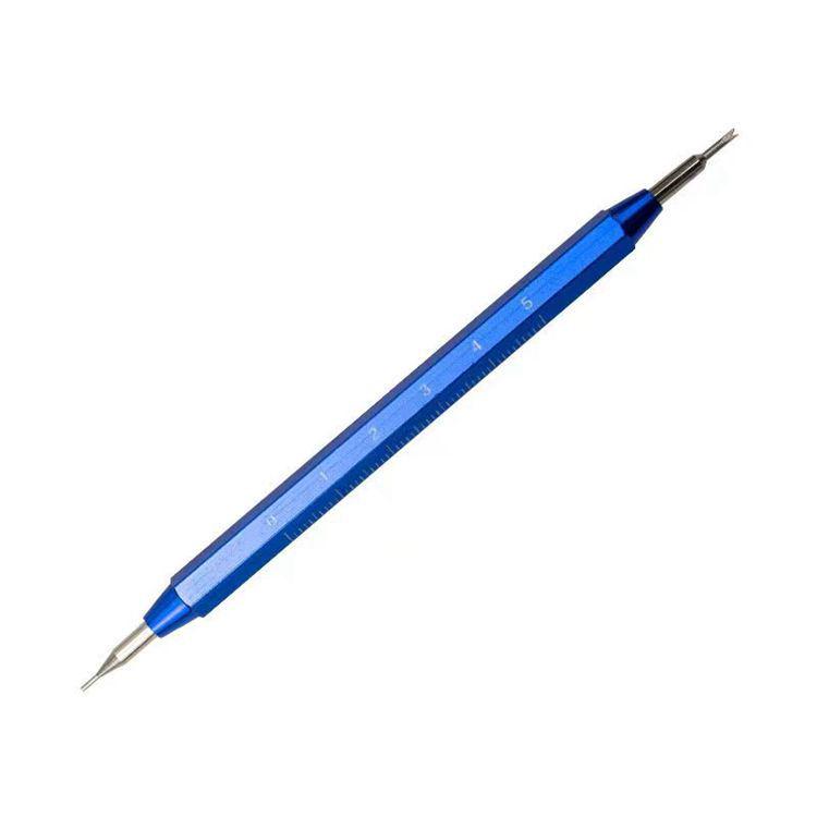Double-Ended Watch Spring Bar Tool with Scale for Disassembly & Assembly
