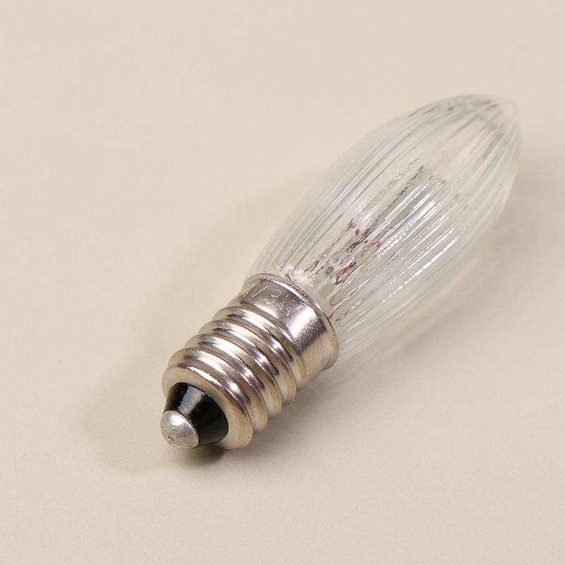 10Pcs Led Filament Bulb E10 Warm White Edison Retro Candle Light Blubs Glass Bulbs Tapered Candles Replacement Bulbs
