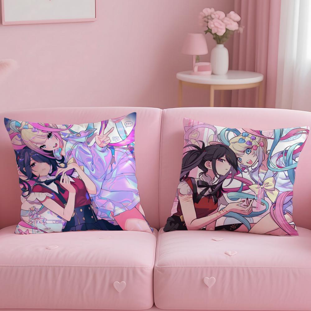 N-Needy Girl O-Overdose Game Cushion Cover Soft Short Plush Double-Sided Printing Home Decor Machine Washable Pillow Case Gift