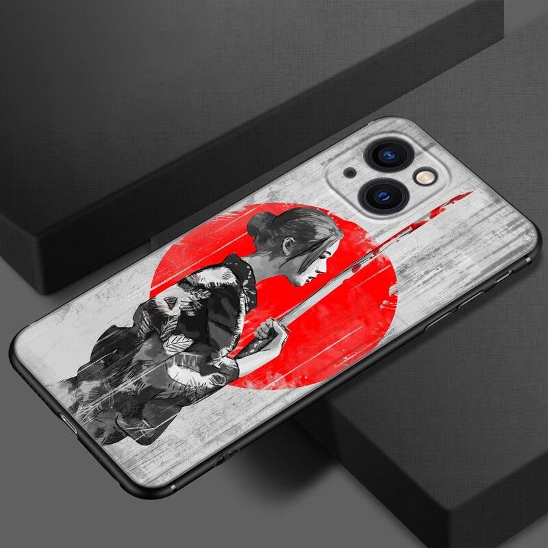 Tokyo Japanese Art Phone Case For Apple iPhone 13 12 Mini 11 Pro XS Max XR X 8 7 6S 6 Plus SE 2022 2020 5S 5 Soft Black Cover