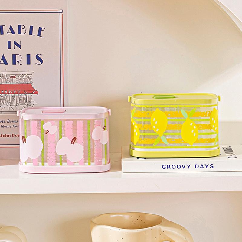 Disposable Fruit Fork Storage Box With 50 Pcs Fruit Forks Press Design Reusable Portable Fork Organizer Home Party Use