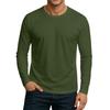 Men's Round Neck Plunger Long Sleeve T-Shirt Top