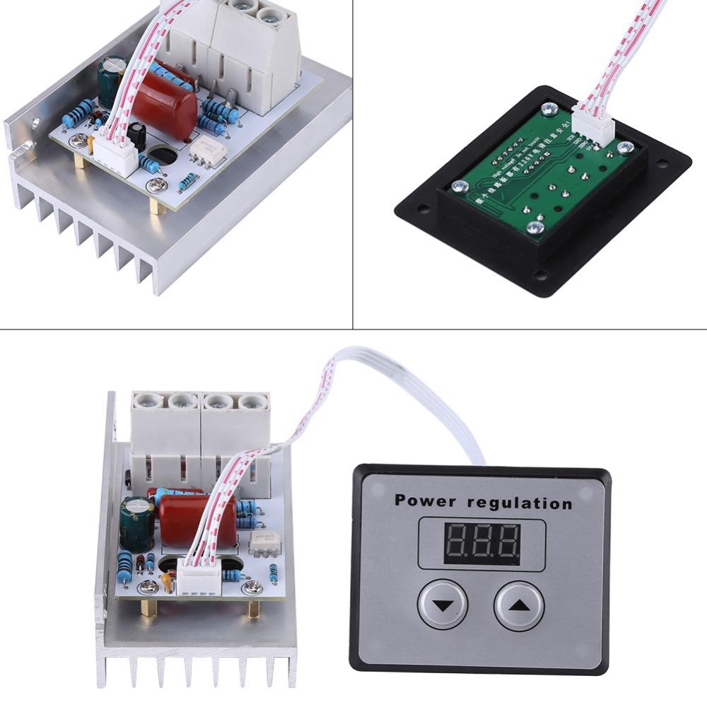 10000W SCR Spannungsregler AC 220V 80A Dimmschalter Motorcontroller Leistungsregelung