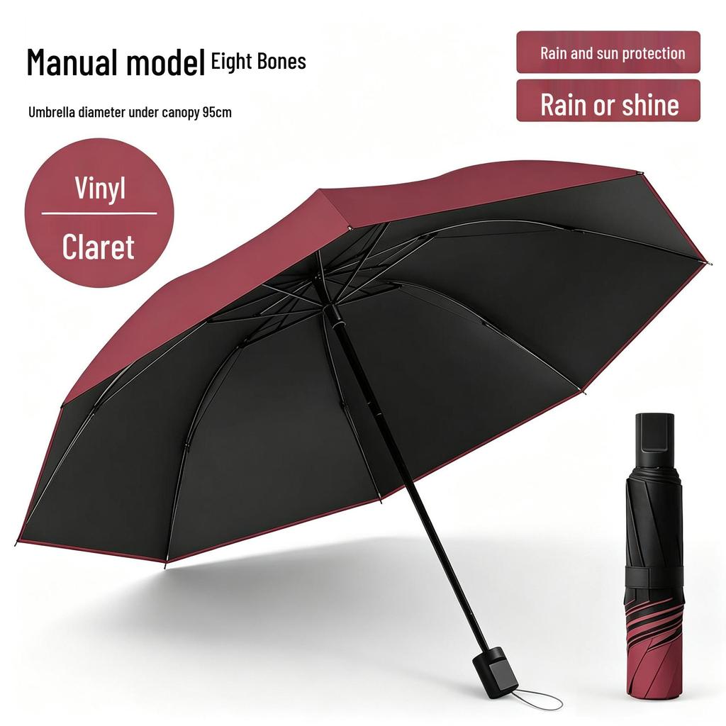 Mini Women's Five-Fold Sun Protection Lightweight Umbrella - Compact Capsule Design