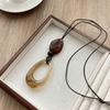 Long Sweater Chain Resin Clothing Pendant Vintage Pendant Necklace  Gifts