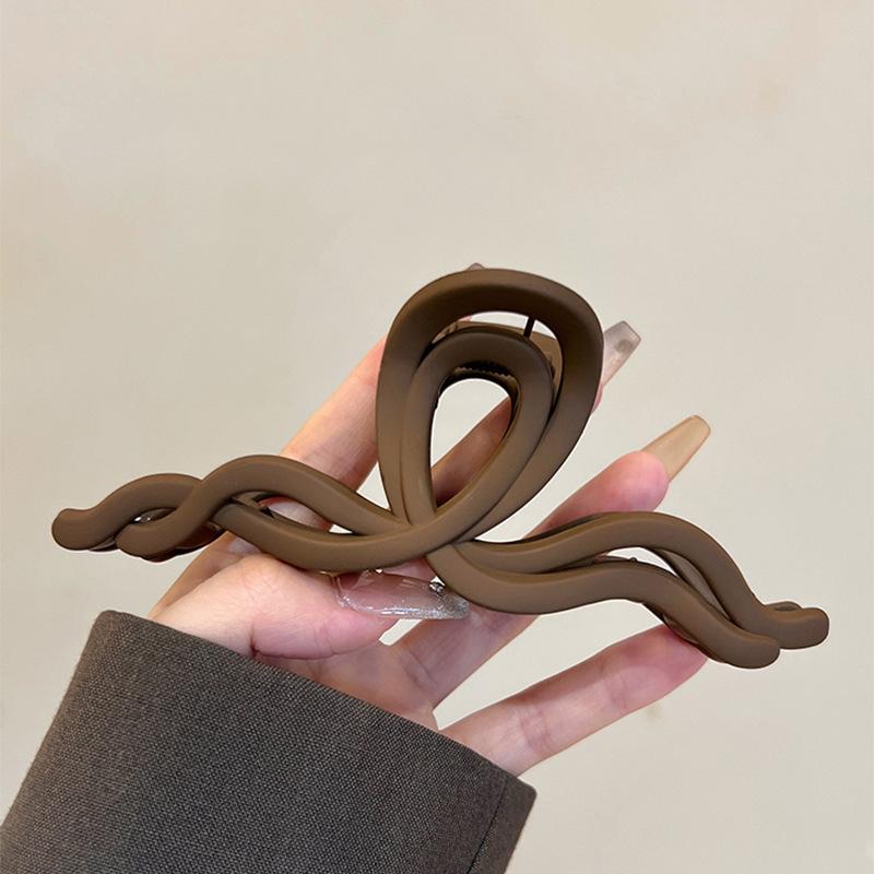 Осенний и зимний ретро леопардовый принт зажим-коготь универсальный зажим-коготь нишевый дизайн зажим-акула аксессуары для волос женщина