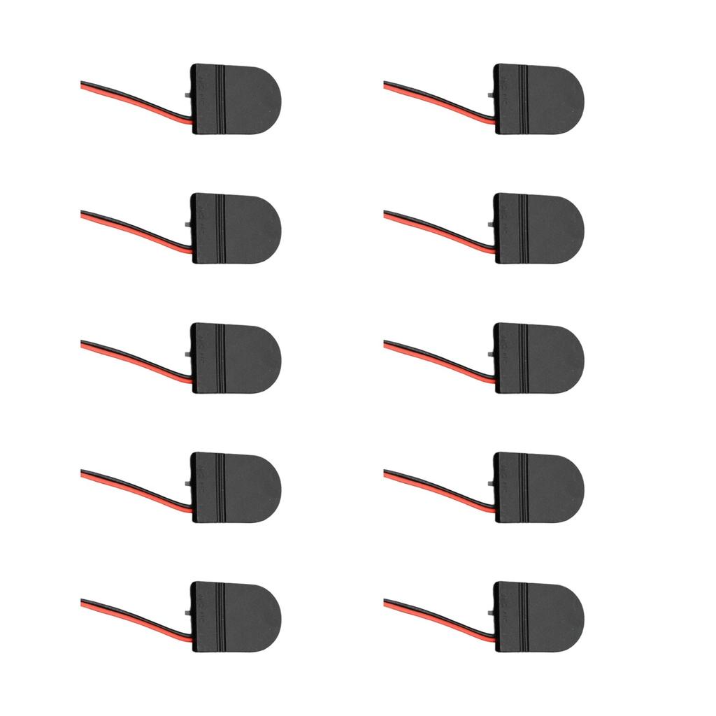 Set of 10pcs Secure Flip Cover Battery Case for CR2032 LIR2032 Cells Electronic Devices and Projects Battery Box