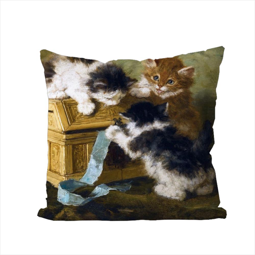 

Henriette Ronnerknip Pillow Case For Car Sofa Decorative Home Doublesided Print Plush Square Throw Pillow Cushion Cover 30x30cm