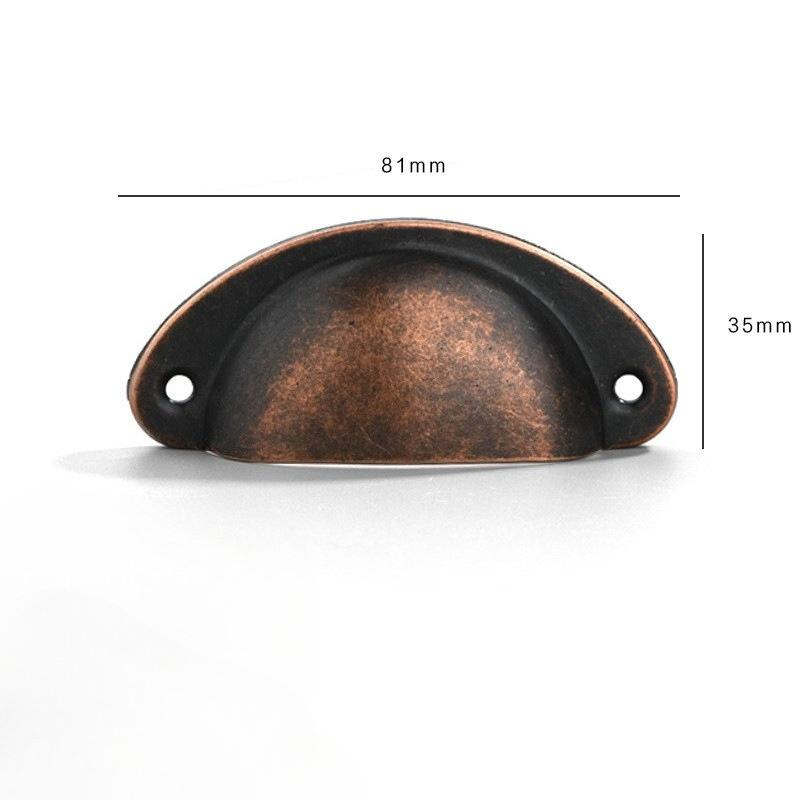 10Pcs Retro Metal Kitchen Drawer Cabinet Door Handle And Furniture Knobs Handware Cupboard Antique Brass Shell Pull Handles