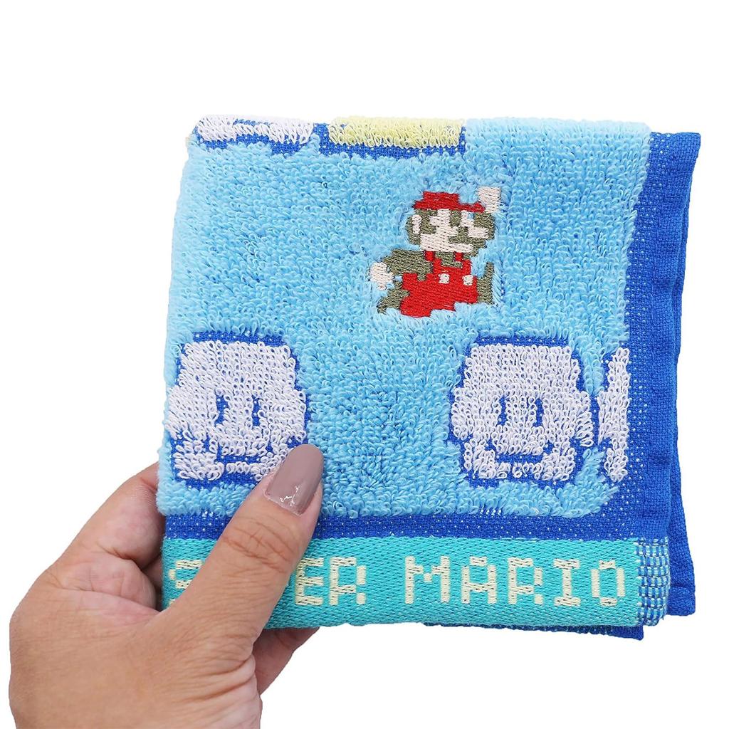 Marushin Hand Mini Nintendo Mario Cloud Cotton Character Perfect Gift for 4485007100 Towel, Towel, Stage, Handkerchief, Design, Absorbent, Birthdays,
