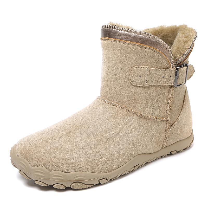 Unisex Fünf-Finger Baumwoll-Winterstiefel 2026 - Samtgefüttert, Warm, Abriebfest, Verdickte Schneestiefel