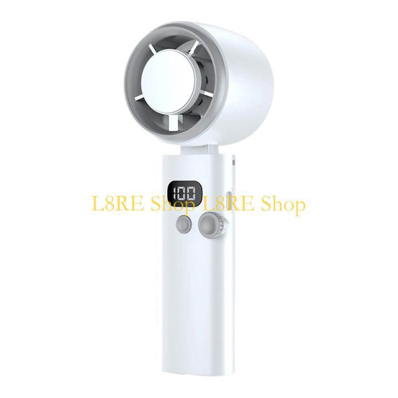 L8RE USB Rechargeable Portable Fan Quiet Handheld Mini Fan 100 Speed Setting Cooling Fan for Travel Office Home Birthday Gift