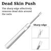 Edelstahl Fußpflege Nagelhautschieber Entferner Nagelreiniger Pediküre Werkzeuge