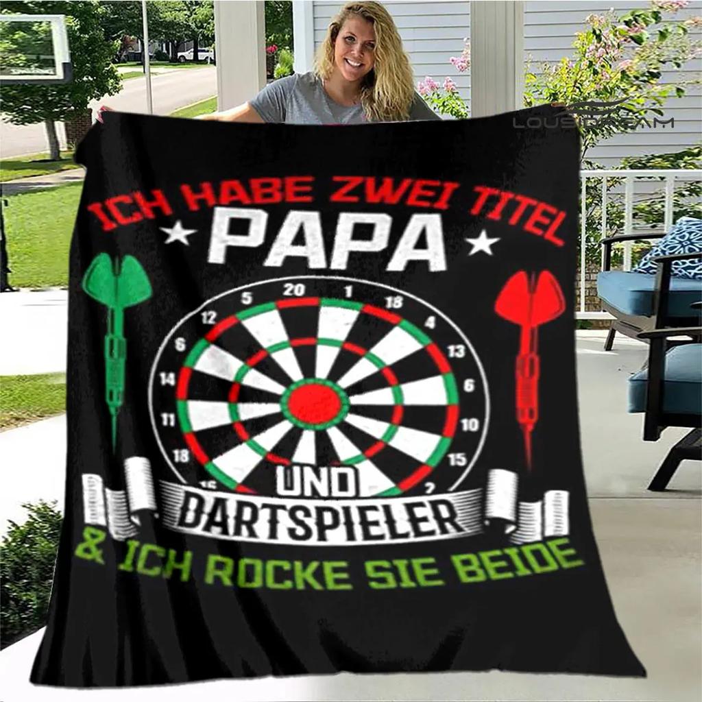 Sports dart target printing blanket warming Warm Pretty Flannel Soft Comfortable Home Travel Blanket