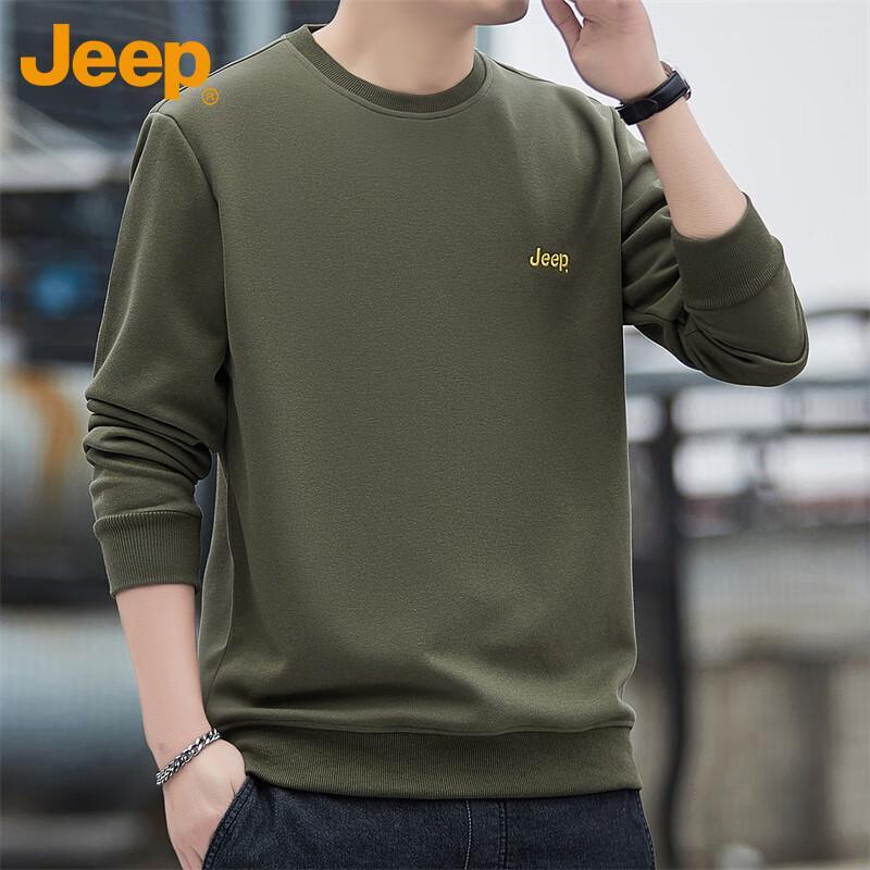 Jeep Men's Loose Crewneck Sweatshirt