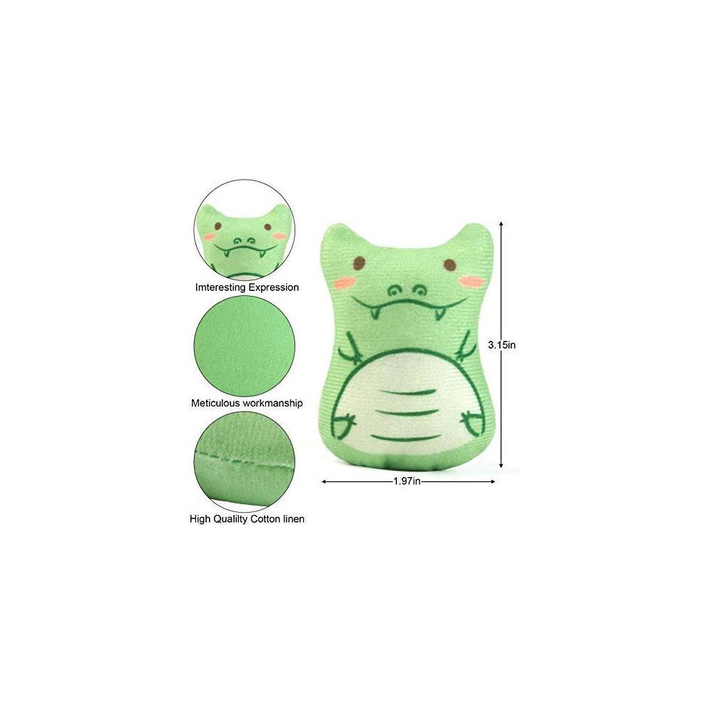 Dorakitten Cat Catnip Toys 5PCS Plush Interactive Cat Toys - Cat Chew Toy Bite Resistant Catnip Filled Kitten Toy for Cat Kitten Teeth Cleaning