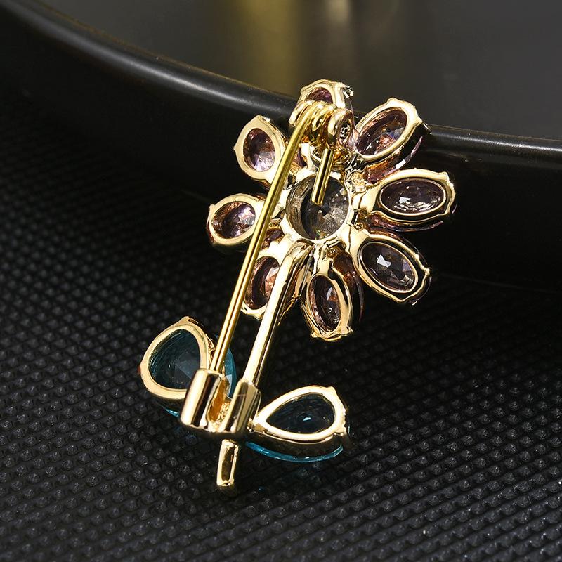 Senior brosjer blomst blad brosje pins for kvinner dress anheng mote brosjer smykker