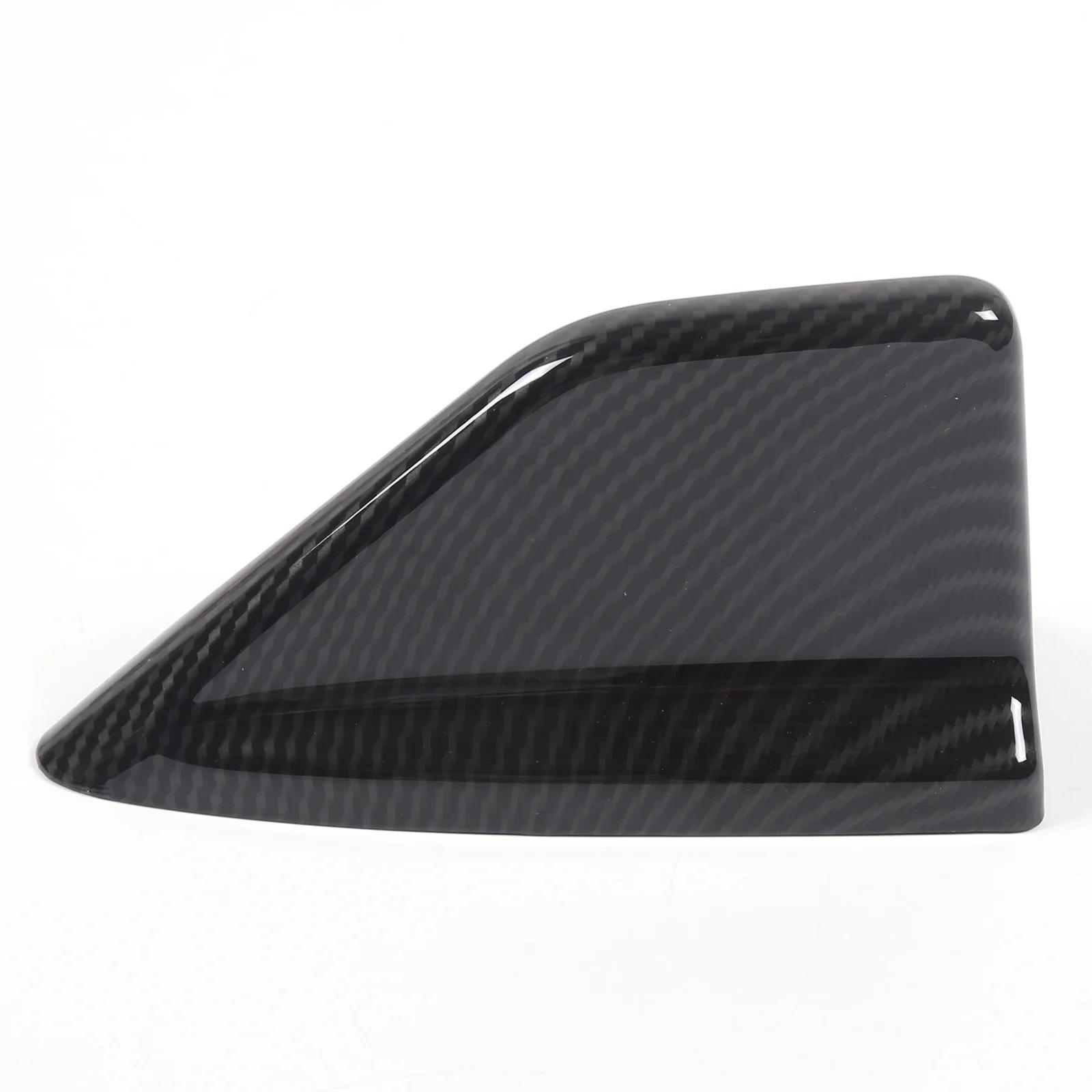 

For Rivian R1S R1T 2022-2025 ABS Carbon Fiber Car Roof Shark Fin Antenna Cover Decoration Car Accessories
