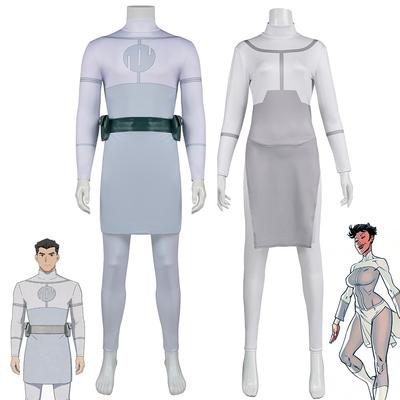 Oövervinnerlig Cosplay Kostym Män Kvinnor Barn Superhjälte Outfit Viltrumit Anissa Cosplay Dräkt Seriefigur Rollspel Set