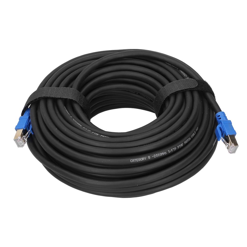 40Gbps 2000Mhz Cat8 Ethernet Cable Gold Plated RJ45 Conductor LAN Wires for Hubs Routers Networks