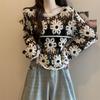 Hollow Out Knitted Shirt for Women Early Autumn New Style Large Size Slim Hollow Top