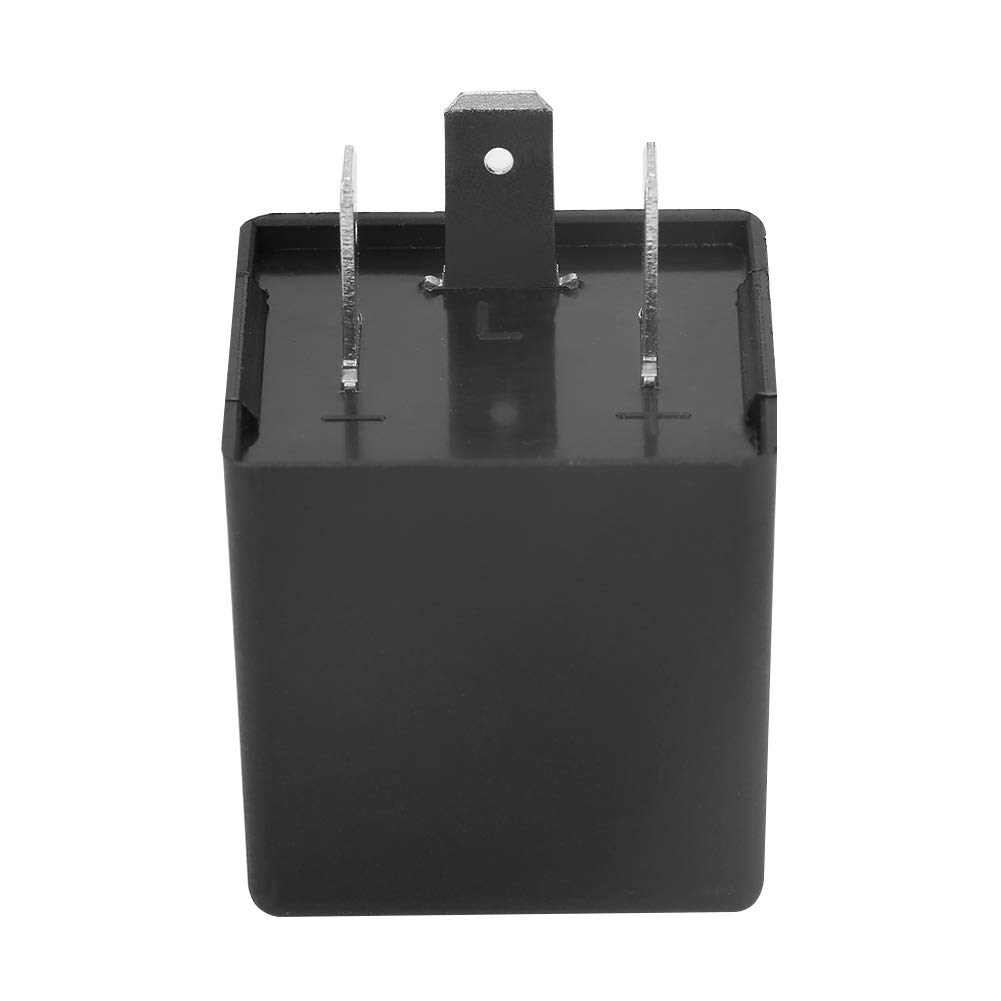 Flasher Relay, CF14 JL-02 3-Pin 12V LED Flasher Flash Relay 0.02A-20A for Turn Signal Light Hyper Flash Fix - Waterproof, Dustproof, Long Life