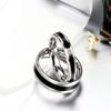 Αξεσουάρ Titanium Drop Oil Ring Trend Δαχτυλίδι ζευγαριού από ανοξείδωτο ατσάλι