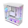 NZXT H9 Flow RGB+ (2025) Dual-Chamber Mid-Tower PC Case with RGB Fans and Control Hub, White (CM-H92FW-P1 CS9293)