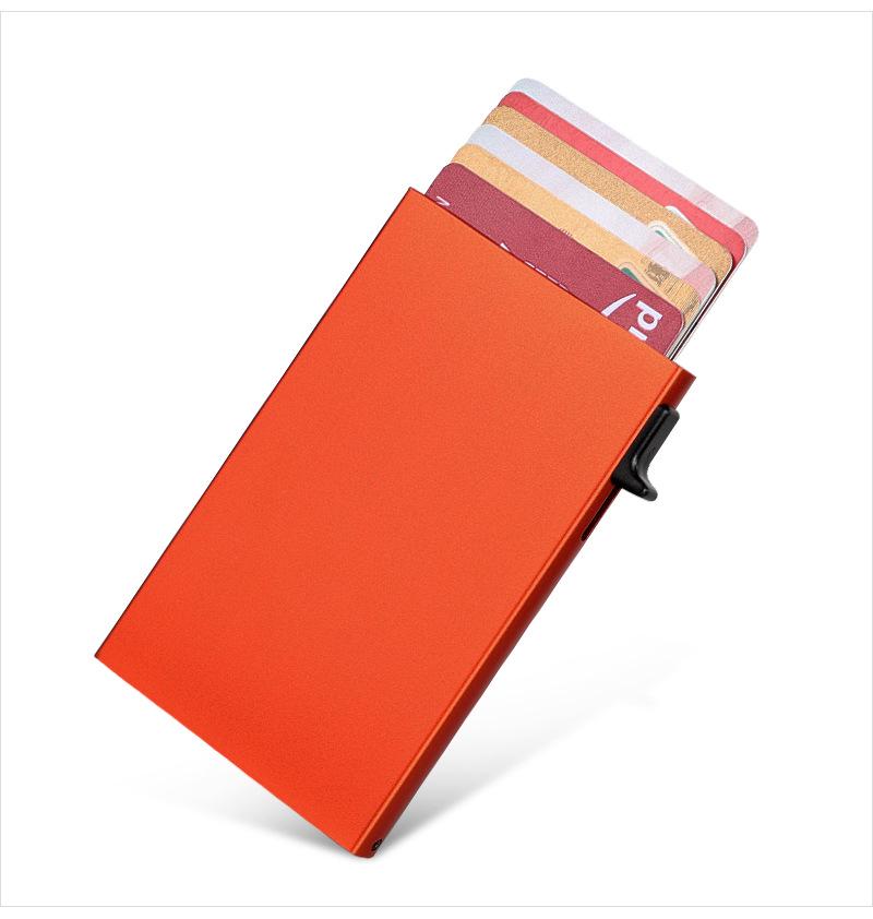 

Ультратонкий алюминиевый держатель для карт с защитой от кражи и автоматическим механизмом выдвижения