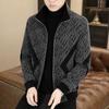 High-Grade Men's Thick Wool Jacket, Handsome Stand Collar, Short Style, Casual Zipper, Autumn/Winter Hot Seller