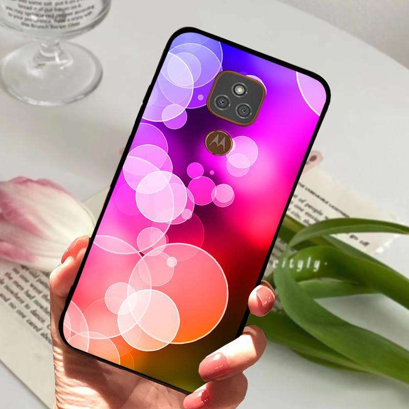 For Motorola Moto E7 Plus Cases E7Plus Cover Soft TPU Silicone Back Cover For Moto E7 E7i Power Case Black Bumper Shells Etui