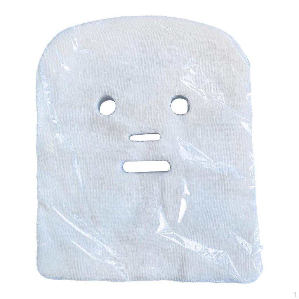100 Pieces Gauze Face Mask Pads Paper Sheet Soft Breathable with Mesh Cotton Facial