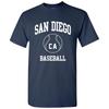 San Diego Klassischer Baseball-Bogen - Heimat-Sportteam Unisex T-Shirt