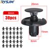 8mm Universal Car Plastic Fastener Rivets Bumper Door Panel Fender Trim Clips Retainer Screw Rivet Clamp For Nissan Honda Toyota