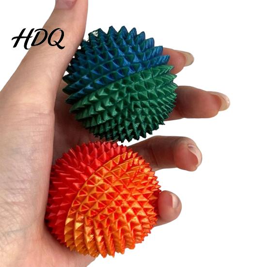 Anxiety Relief Fidget Toy 3D Printed Spiky Massage Ball Stress Spiked Massager Roller Plantar Fasciitis Physical Therapy Hand Tools
