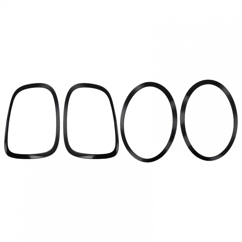 For Mini F55/F56/F57 14-21 Gloss Black Headlight+ Taillight Rings Trim