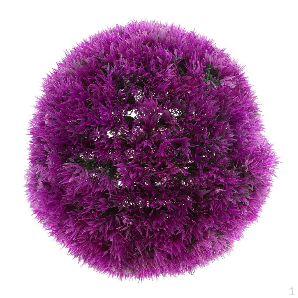 Искусственный Топиарий Шар из Эвкалипта Настольный Декоративный Разного Размера Для Помещений Искусственный Декор Purple 27cm
