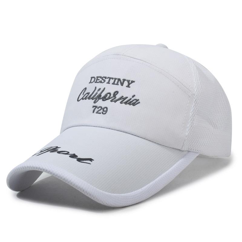 

Летняя шляпа мужская бейсболка с длинными полями солнцезащитный козырек дышащая сетчатая кепка для рыбалки на открытом воздухе белый