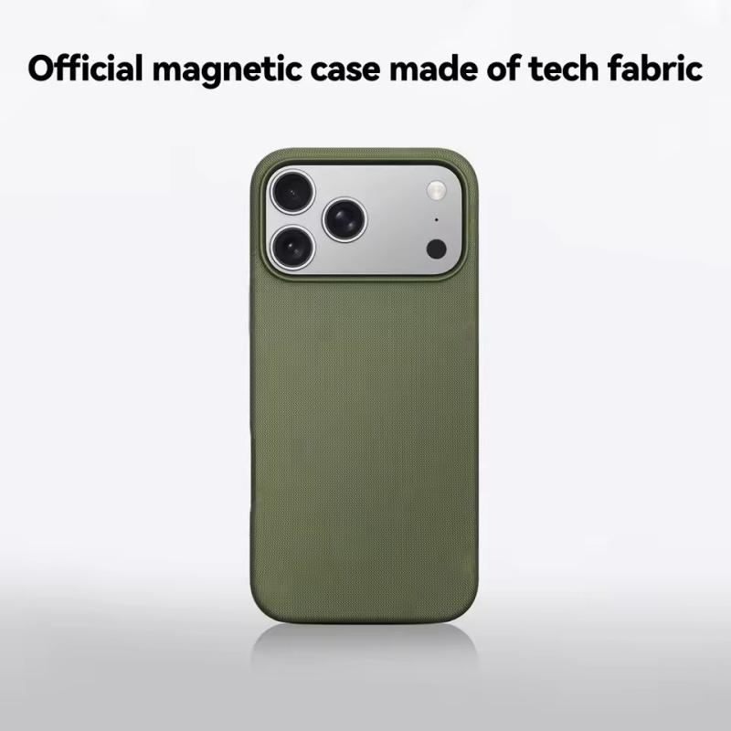 TechWoven Magsafe Case for iPhone 17 Pro Max 16 Pro Wireless Charge Cover TechWoven Case with MagSafe Magnetic Weaving Texture