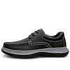 Fashion New Male Lace-Up Business Flats High Quality Men Shoe Genuine Leather Mens Casual Shoes All-match Male Comfortable Walking Shoe