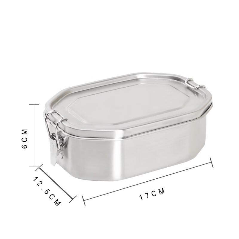 

ZISIZ Stainless Steel Double Buckle Sealed Lunchbox