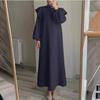 Elegant Plus Size Islamic Sundress for Women with Lantern Sleeves