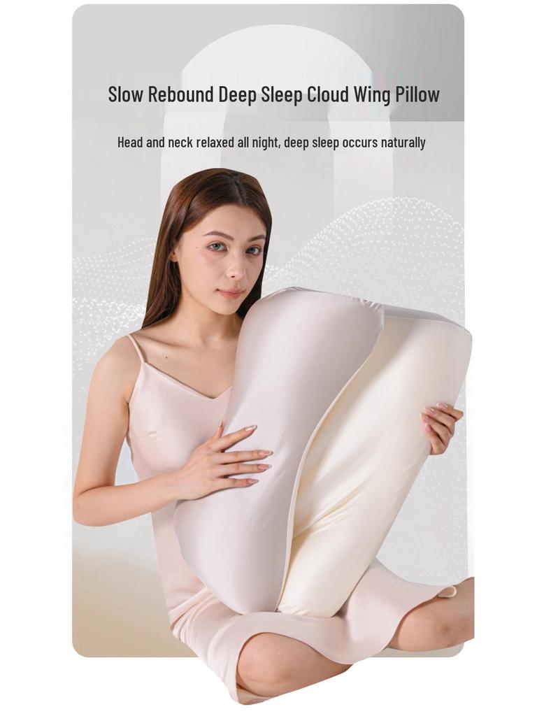 Seamless Deep Sleep Neck Pillow - Zero Pressure, Slow Rebound, Side Sleeper, Cervical Support, Washable.