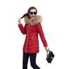 Winter New Cotton-padded Clothes for Women, Medium and Long Slim-fitting Cotton-padded Clothes, Large Fur Collar Down Cotton-padded Jackets for Women