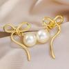 Elegant Rhinestone Petal Stud Earrings for Women - Intricately Crafted Luxury Jewelry