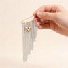 Exaggerated Multi Layer Chain Tassel Brooch for Women Men Punk Metal Heart Tassel Brooches Suit Jeans Jewelry Accessories